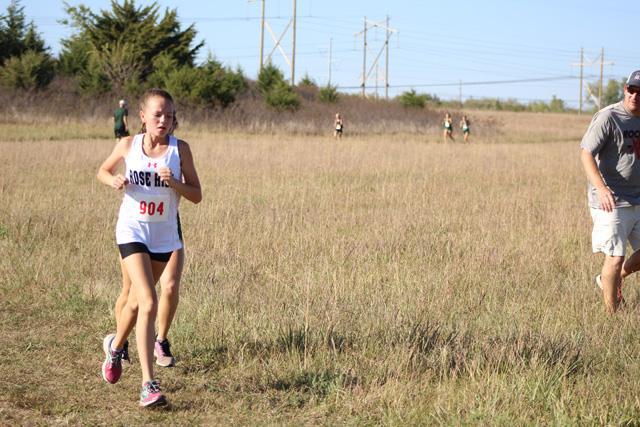 Maddie Bryant runs in the AV-CTL race last year. Bryant is one of the key returning runners for the girls program, which received ranking votes in 4A.