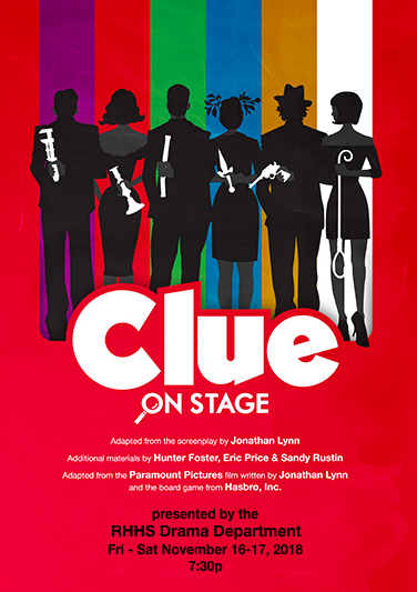 The Rose Hill Drama Clubs fall performance is Clue. The play will be performed on November 16 and 17.