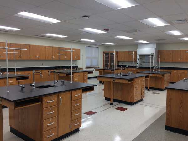 New science classrooms are just a small part of the new Butler Community College wing on the campus of Rose Hill High School.