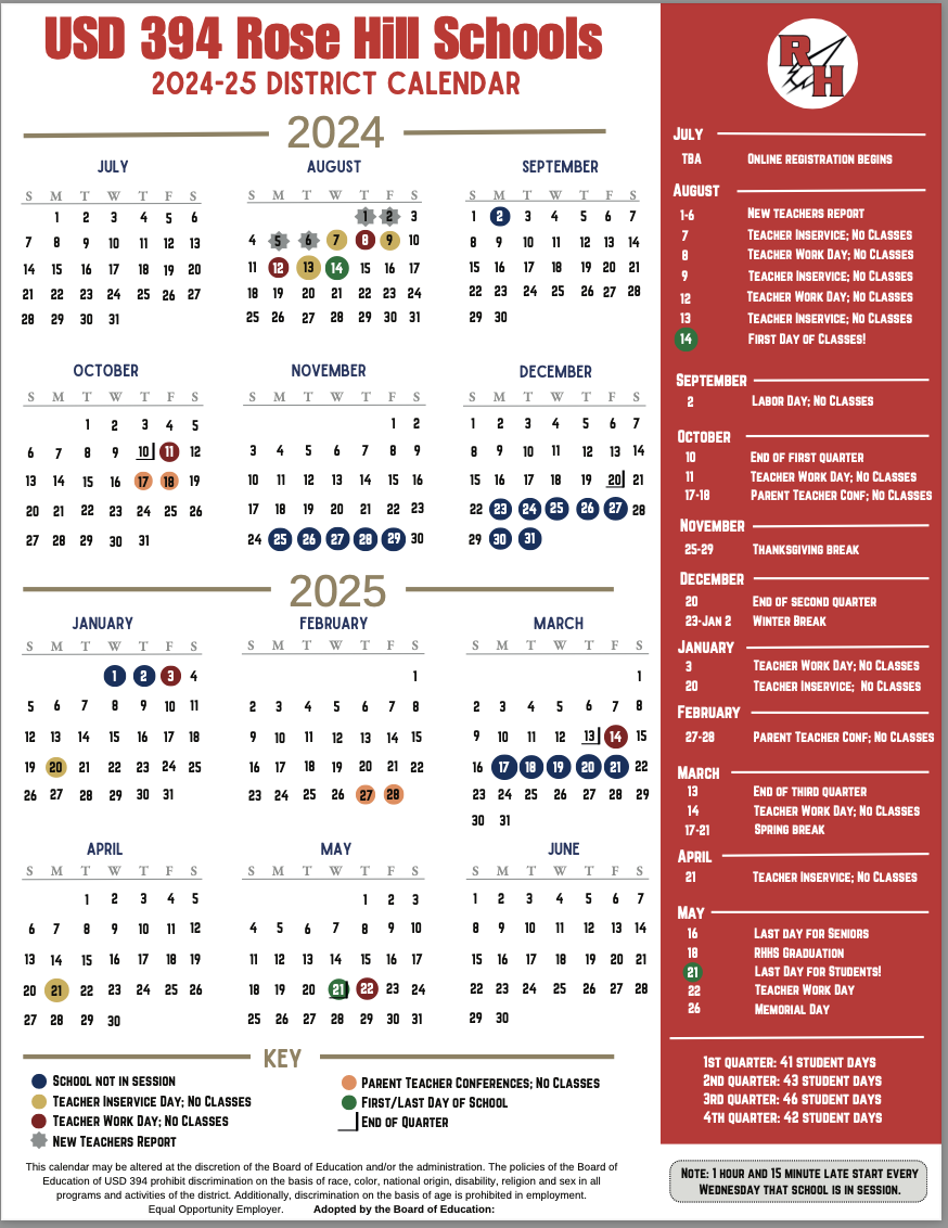Board approves 2024-2025 school calendar